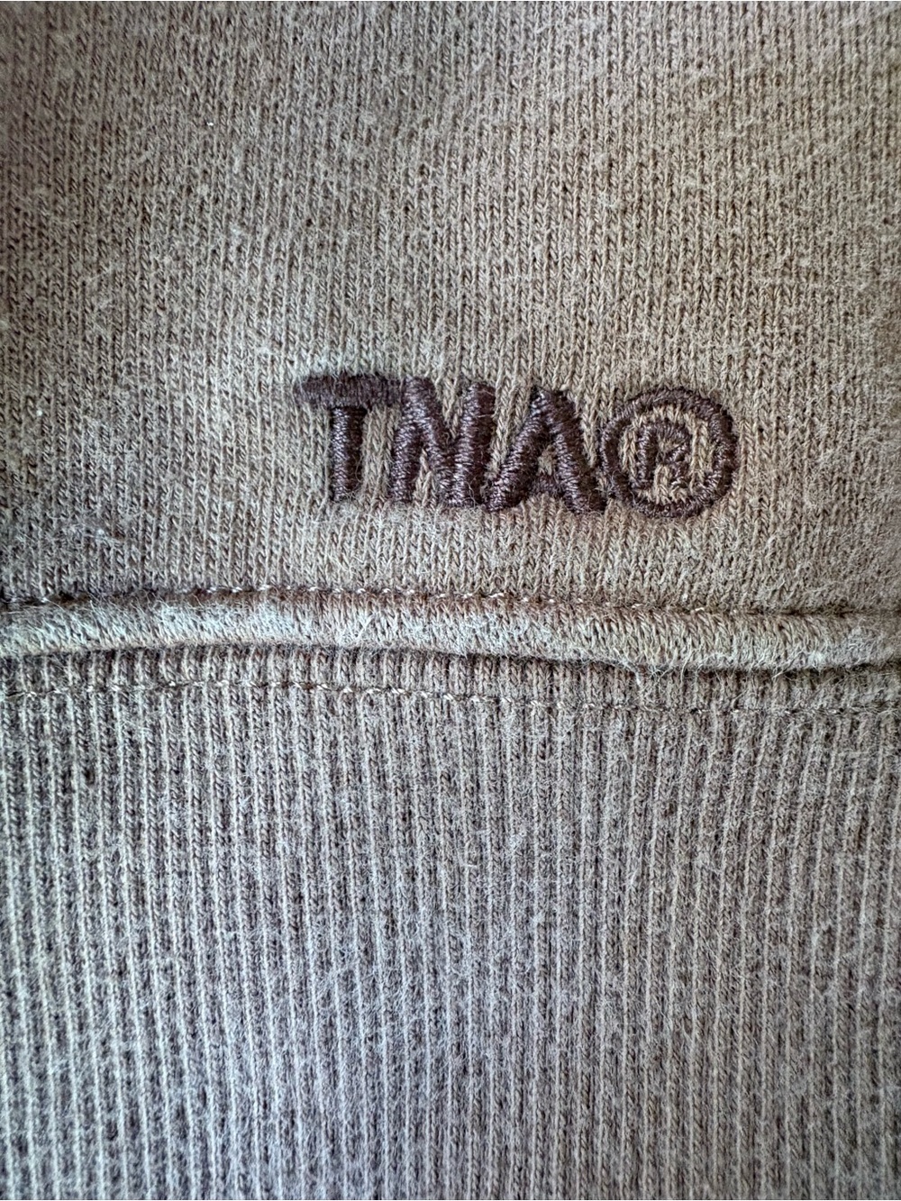 TNA Cozy Fleece Crewneck Sweatshirt - Brown - Picture 9 of 9